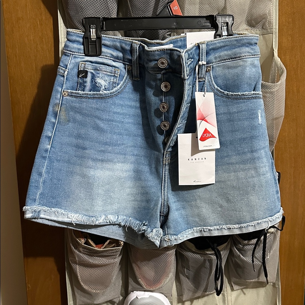 KanCan Light Blue Denim Shorts